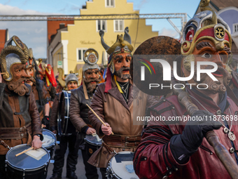 The Perchtenlauf is a centuries-old winter parade tradition held in Grafing, Bavaria, Germany, on December 15, 2024. Participants, adorned i...