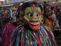 The Perchtenlauf is a centuries-old winter parade tradition held in Grafing, Bavaria, Germany, on December 15, 2024. Participants, adorned i...