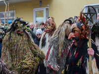 The Perchtenlauf is a centuries-old winter parade tradition held in Grafing, Bavaria, Germany, on December 15, 2024. Participants, adorned i...