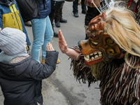 The Perchtenlauf is a centuries-old winter parade tradition held in Grafing, Bavaria, Germany, on December 15, 2024. Participants, adorned i...