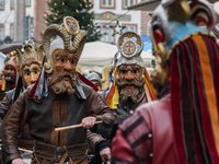 The Perchtenlauf is a centuries-old winter parade tradition held in Grafing, Bavaria, Germany, on December 15, 2024. Participants, adorned i...