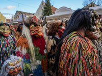 The Perchtenlauf is a centuries-old winter parade tradition held in Grafing, Bavaria, Germany, on December 15, 2024. Participants, adorned i...