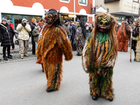 The Perchtenlauf is a centuries-old winter parade tradition held in Grafing, Bavaria, Germany, on December 15, 2024. Participants, adorned i...