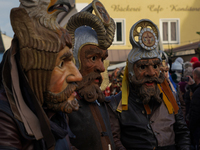 The Perchtenlauf is a centuries-old winter parade tradition held in Grafing, Bavaria, Germany, on December 15, 2024. Participants, adorned i...