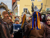 The Perchtenlauf is a centuries-old winter parade tradition held in Grafing, Bavaria, Germany, on December 15, 2024. Participants, adorned i...