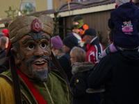 The Perchtenlauf is a centuries-old winter parade tradition held in Grafing, Bavaria, Germany, on December 15, 2024. Participants, adorned i...