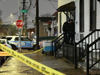 A 32-year-old woman dies and a 49-year-old man is wounded in a shooting in College Point, Queens, New York, United States, on December 16, 2...