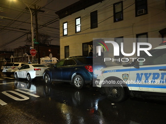 A 32-year-old woman dies and a 49-year-old man is wounded in a shooting in College Point, Queens, New York, United States, on December 16, 2...