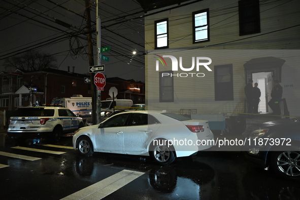 A 32-year-old woman dies and a 49-year-old man is wounded in a shooting in College Point, Queens, New York, United States, on December 16, 2...