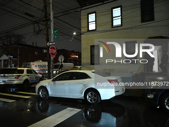 A 32-year-old woman dies and a 49-year-old man is wounded in a shooting in College Point, Queens, New York, United States, on December 16, 2...