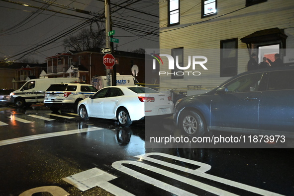 A 32-year-old woman dies and a 49-year-old man is wounded in a shooting in College Point, Queens, New York, United States, on December 16, 2...