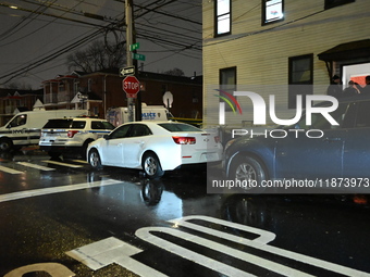 A 32-year-old woman dies and a 49-year-old man is wounded in a shooting in College Point, Queens, New York, United States, on December 16, 2...