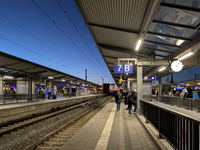 Pasing Station in Munich, Bavaria, Germany, on December 16, 2024, serves the daily rhythm of commuters and travelers. Passengers wait on the...