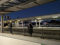 Pasing Station in Munich, Bavaria, Germany, on December 16, 2024, serves the daily rhythm of commuters and travelers. Passengers wait on the...