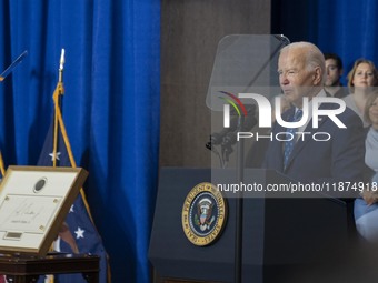 President Joe Biden signs a proclamation establishing a national monument to honor the first female Cabinet secretary, Frances Perkins, the...