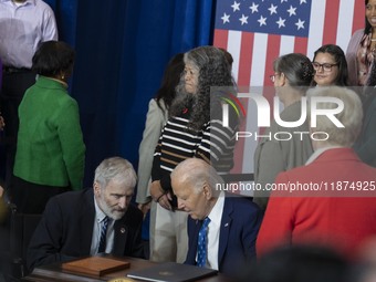 President Joe Biden signs a proclamation establishing a national monument to honor the first female Cabinet secretary, Frances Perkins, the...