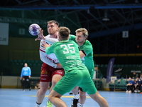 KRZYSZTOF GADEK participates in a match of the Orlen Superliga between WKS Slask Wroclaw and Wybrzeze Gdansk in Wroclaw, Poland, on December...