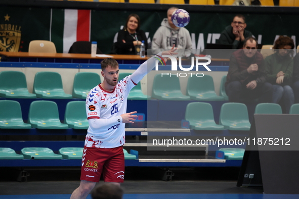 Ionut Stanescu participates in a match of the Orlen Superliga between WKS Slask Wroclaw and Wybrzeze Gdansk in Wroclaw, Poland, on December...