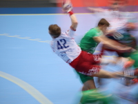 Jakub Bedzikowski participates in a match of the Orlen Superliga between WKS Slask Wroclaw and Wybrzeze Gdansk in Wroclaw, Poland, on Decemb...