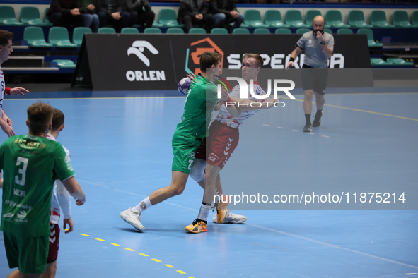 Mateusz Goralski participates in a match of the Orlen Superliga between WKS Slask Wroclaw and Wybrzeze Gdansk in Wroclaw, Poland, on Decembe...