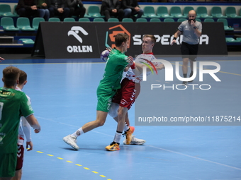 Mateusz Goralski participates in a match of the Orlen Superliga between WKS Slask Wroclaw and Wybrzeze Gdansk in Wroclaw, Poland, on Decembe...