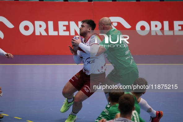 Mateusz Jankowski participates in a match of the Orlen Superliga between WKS Slask Wroclaw and Wybrzeze Gdansk in Wroclaw, Poland, on Decemb...