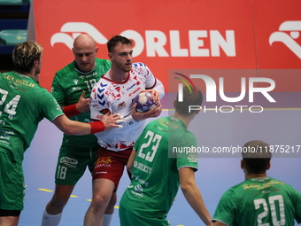 Mateusz Jankowski participates in a match of the Orlen Superliga between WKS Slask Wroclaw and Wybrzeze Gdansk in Wroclaw, Poland, on Decemb...