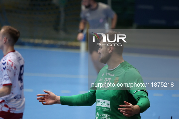 PAWEL SALACZ participates in a match of the Orlen Superliga between WKS Slask Wroclaw and Wybrzeze Gdansk in Wroclaw, Poland, on December 16...