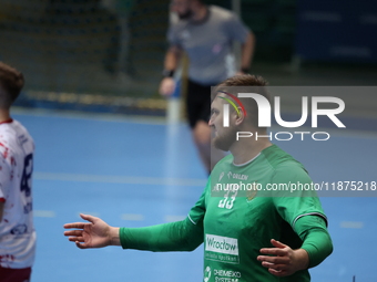 PAWEL SALACZ participates in a match of the Orlen Superliga between WKS Slask Wroclaw and Wybrzeze Gdansk in Wroclaw, Poland, on December 16...