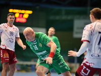 Mateusz Jankowski participates in a match of the Orlen Superliga between WKS Slask Wroclaw and Wybrzeze Gdansk in Wroclaw, Poland, on Decemb...