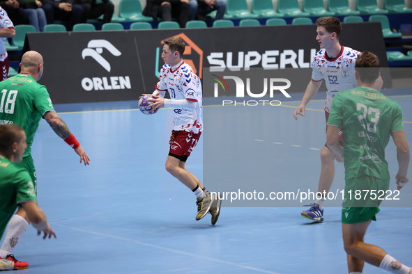 MACIEJ PAPINA participates in a match of the Orlen Superliga between WKS Slask Wroclaw and Wybrzeze Gdansk in Wroclaw, Poland, on December 1...