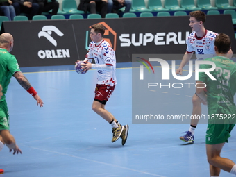 MACIEJ PAPINA participates in a match of the Orlen Superliga between WKS Slask Wroclaw and Wybrzeze Gdansk in Wroclaw, Poland, on December 1...