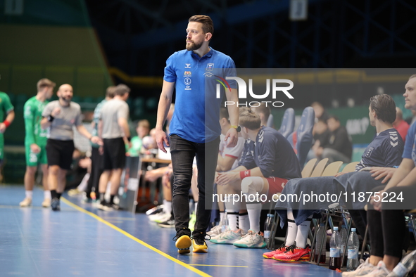 Patryk Rombel participates in a match of the Orlen Superliga between WKS Slask Wroclaw and Wybrzeze Gdansk in Wroclaw, Poland, on December 1...