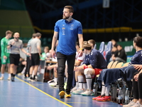 Patryk Rombel participates in a match of the Orlen Superliga between WKS Slask Wroclaw and Wybrzeze Gdansk in Wroclaw, Poland, on December 1...