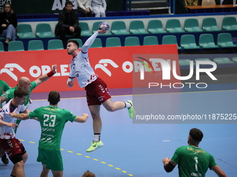 Ionut Stanescu participates in a match of the Orlen Superliga between WKS Slask Wroclaw and Wybrzeze Gdansk in Wroclaw, Poland, on December...