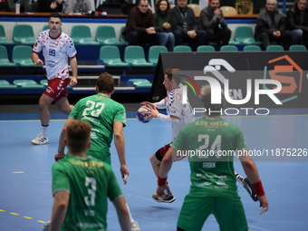 Mateusz Goralski participates in a match of the Orlen Superliga between WKS Slask Wroclaw and Wybrzeze Gdansk in Wroclaw, Poland, on Decembe...