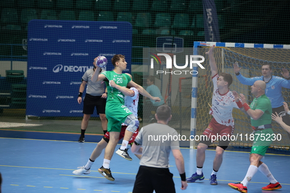 Wiktor Kawka participates in a match of the Orlen Superliga between WKS Slask Wroclaw and Wybrzeze Gdansk in Wroclaw, Poland, on December 16...