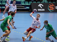 Jakub Bedzikowski participates in a match of the Orlen Superliga between WKS Slask Wroclaw and Wybrzeze Gdansk in Wroclaw, Poland, on Decemb...