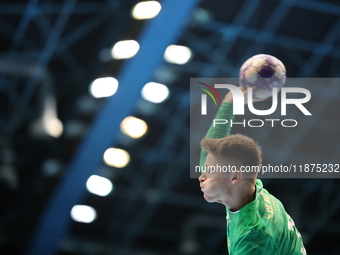 Bartosz Nastaj participates in a match of the Orlen Superliga between WKS Slask Wroclaw and Wybrzeze Gdansk in Wroclaw, Poland, on December...