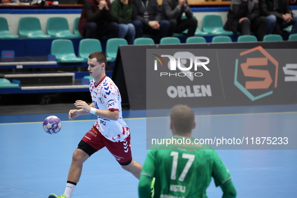 Marcin Peplinski participates in a match of the Orlen Superliga between WKS Slask Wroclaw and Wybrzeze Gdansk in Wroclaw, Poland, on Decembe...