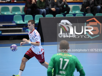 Marcin Peplinski participates in a match of the Orlen Superliga between WKS Slask Wroclaw and Wybrzeze Gdansk in Wroclaw, Poland, on Decembe...