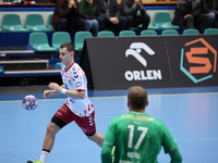 Marcin Peplinski participates in a match of the Orlen Superliga between WKS Slask Wroclaw and Wybrzeze Gdansk in Wroclaw, Poland, on Decembe...