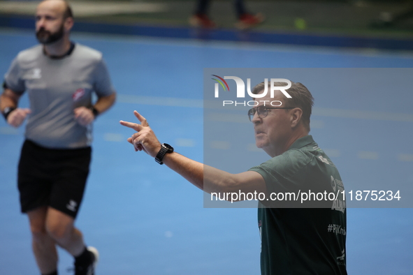 Patrik Lijestrand participates in a match of the Orlen Superliga between WKS Slask Wroclaw and Wybrzeze Gdansk in Wroclaw, Poland, on Decemb...