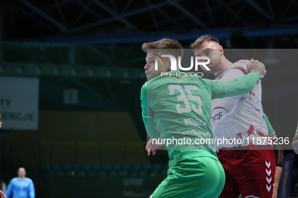 Jakub Wielgucki participates in a match of the Orlen Superliga between WKS Slask Wroclaw and Wybrzeze Gdansk in Wroclaw, Poland, on December...