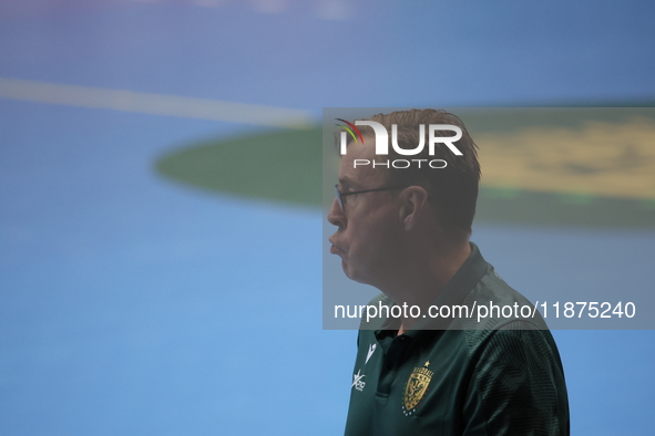 Patrik Lijestrand participates in a match of the Orlen Superliga between WKS Slask Wroclaw and Wybrzeze Gdansk in Wroclaw, Poland, on Decemb...