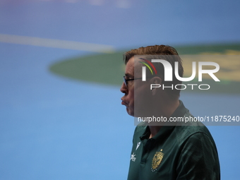 Patrik Lijestrand participates in a match of the Orlen Superliga between WKS Slask Wroclaw and Wybrzeze Gdansk in Wroclaw, Poland, on Decemb...