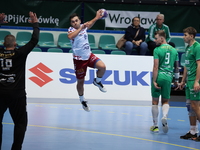 MACIEJ PAPINA participates in a match of the Orlen Superliga between WKS Slask Wroclaw and Wybrzeze Gdansk in Wroclaw, Poland, on December 1...