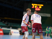 Patryk Niedzielenko participates in a match of the Orlen Superliga between WKS Slask Wroclaw and Wybrzeze Gdansk in Wroclaw, Poland, on Dece...