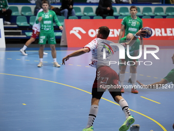 MIKOLAJ CZAPLINSKI participates in a match of the Orlen Superliga between WKS Slask Wroclaw and Wybrzeze Gdansk in Wroclaw, Poland, on Decem...