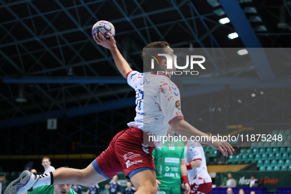 MACIEJ PAPINA participates in a match of the Orlen Superliga between WKS Slask Wroclaw and Wybrzeze Gdansk in Wroclaw, Poland, on December 1...